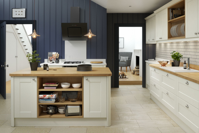 Wren shaker kitchen in cream